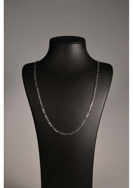 3'e 1 Figaro Model Erkek Çelik Zincir Kolye 3 mm modelleri