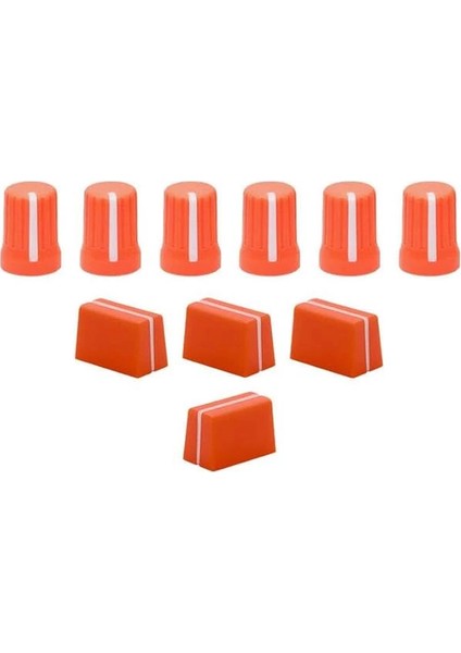 Chroma Caps Lite Pack (Neon Orange) | Chroma Caps Lite Paketi: 6x Super Knobs, 3x Fader