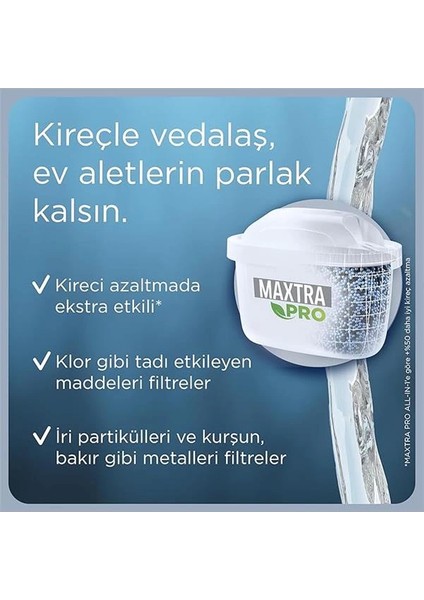 Brıta Maxtra Pro Kireç Uzmanı Yedek Su Arıtma Filtresi 2'li fırsatları