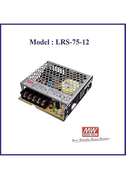 Meanwell Lrs-75 6A 12V LED Sürücü Adaptör Trafo modelleri
