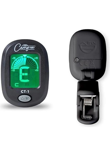 Carry-On Ct-1 Kromatik Akort Cihazı, Gitar, Bas, Ukulele C Için, Döner LCD Ekranlı, Siyah indirimleri