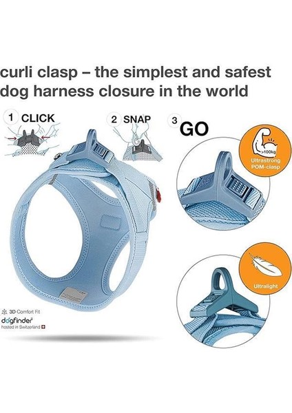 Vest Harness Clasp Air-Mesh Skyblue L modelleri