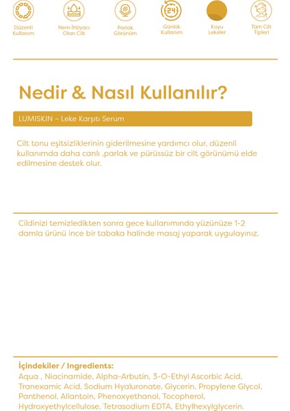 Dermobliss Lumıskın Leke Serumu 50 ml fırsatları