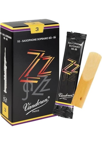 SR403 Soprano Sax Zz Reeds Strength 3; 10'lu Kutu