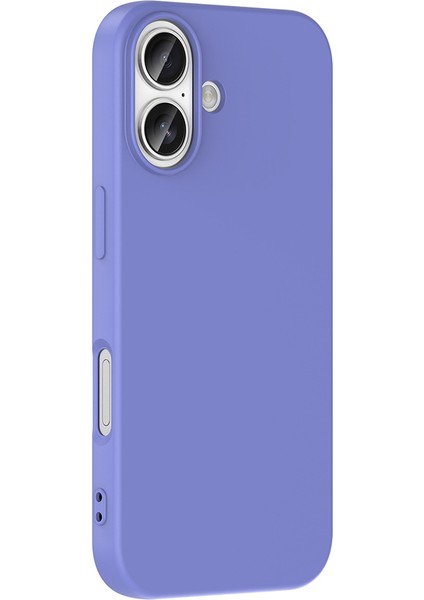 Apple iPhone 17 ile Uyumlu Kapak Içi Kadife Lüx Lansman Silikon Kılıf - Lila fiyatları