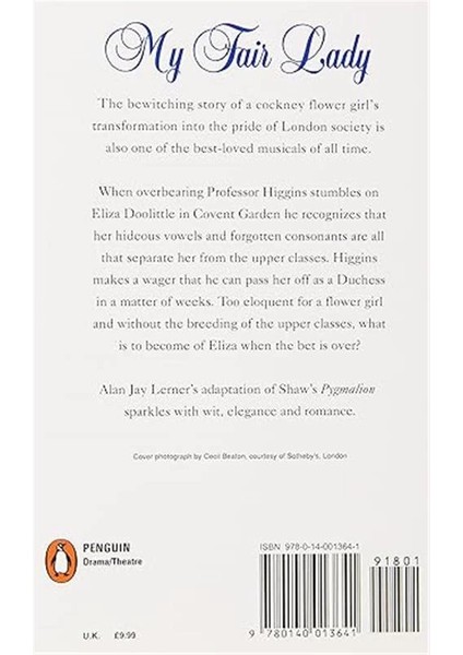 My Fair Lady: Musical Play In Two Acts Based On "pygmalion" By Bernard Shaw fiyatları