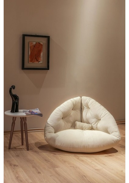 Royal Comfort Modern Krem Berjer | Milano Tasarım Dinlenme & Okuma Koltuğu | Ergonomik ve Geniş Oturumlu Tekli Koltuk fiyatları