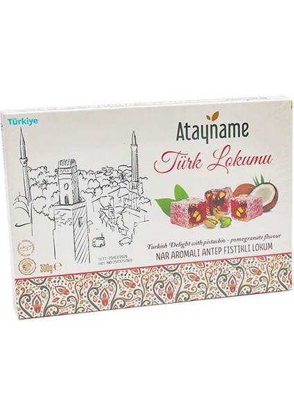 Lisinya Nar Aromalı Antep Fıstıklı Lokum 300 G