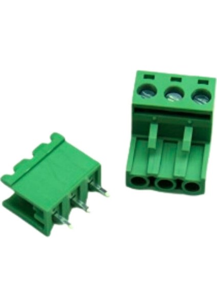 KF2EDGV-5.08-3P 180 Derece Geçmeli Dik Klemens 5 Adet