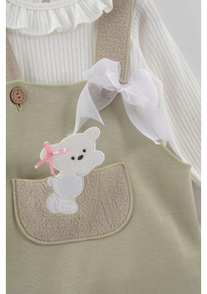 Kız Bebek Ayı Nakış Tulum Takım (9-12-18 Ay) fiyatları