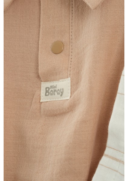 Erkek Bebek Gömlek, Tişört ve Askılı Şort 3’lü Takım (9-12-18-24 Ay) fırsatları