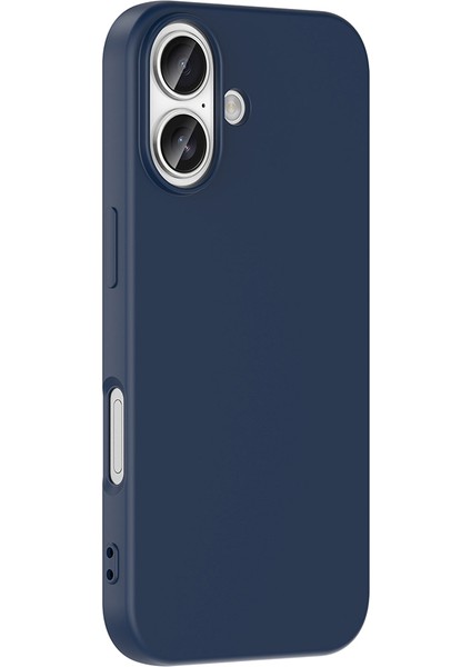 Caseworld Apple iPhone 17 ile Uyumlu Kapak Içi Kadife Lüx Lansman Silikon Kılıf - Lacivert fiyatları