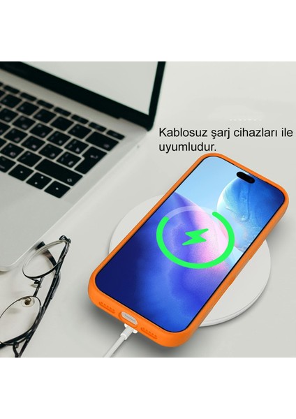 Caseworld Apple iPhone 17 ile Uyumlu Kapak Içi Kadife Lüx Lansman Silikon Kılıf - Lacivert