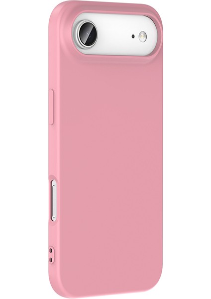 Caseworld Apple iPhone 17 Air ile Uyumlu Kapak Içi Kadife Lüx Lansman Silikon Kılıf - Pembe fiyatları