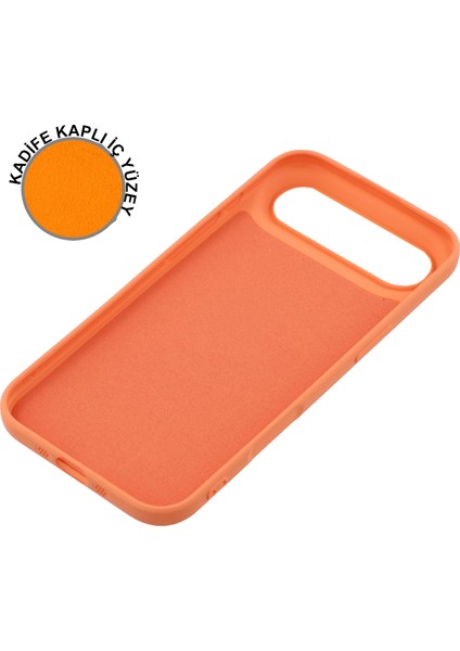 Caseworld Apple iPhone 17 Air ile Uyumlu Kapak Içi Kadife Lüx Lansman Silikon Kılıf - Pembe indirimleri