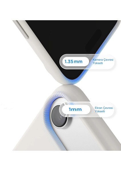 Caseworld Apple iPhone 17 Air ile Uyumlu Kapak Içi Kadife Lüx Lansman Silikon Kılıf - Pembe