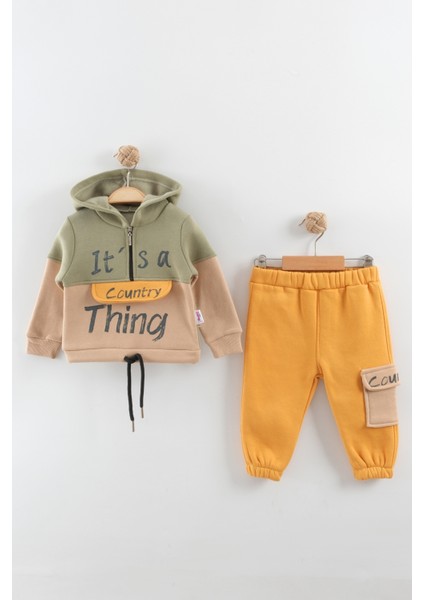 Bebek Kanguru Sweat Eşofman Takım (9-12-18 Ay)