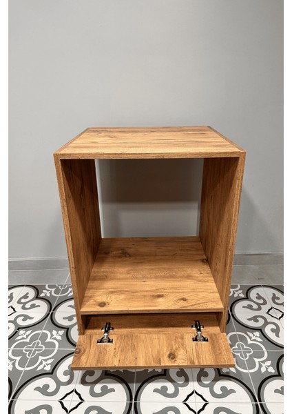 Açık Ankastre Siyah Kulp - Çam