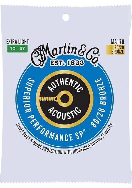 MA170 Akustik Gitar Teli Extra Light 10-47