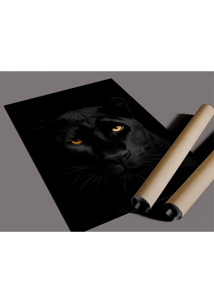 Çerçevesiz Poster Kara Panter Dijital Baskı Poster Kara Panter,hayvantemalı Poster fiyatları