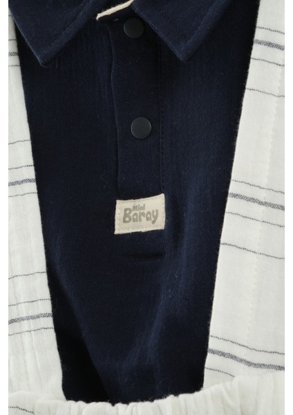 Erkek Bebek Gömlek, Tişört ve Askılı Şort 3’lü Takım (9-12-18-24 Ay) indirimleri