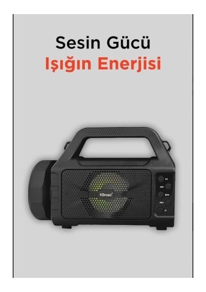 KTS-2031 Dış Mekan 3 Inç Güneş Enerjili El Feneri Rgb Kablosuz Bluetooth Hoparlör fiyatları