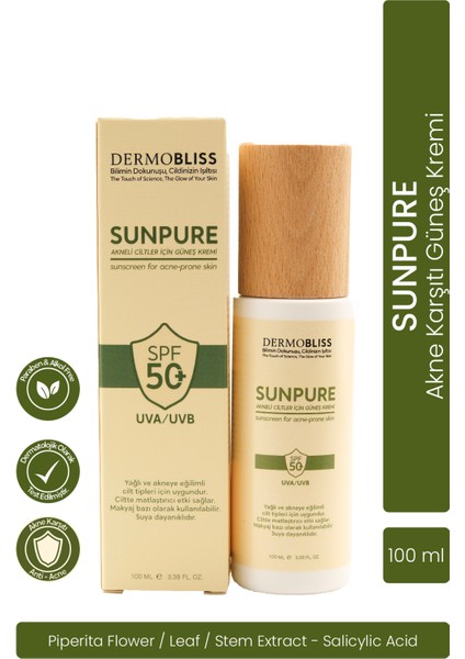 Dermobliss Sunpure Akneli Ciltler Için Güneş Kremi 100 ml