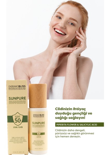 Dermobliss Sunpure Akneli Ciltler Için Güneş Kremi 100 ml fiyatları