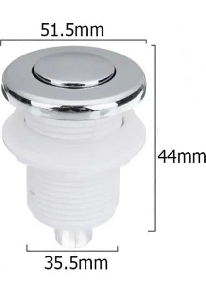 Ayrıntıshop Jakuzi Hava Buton Düğmesi Krom 1 adet modelleri