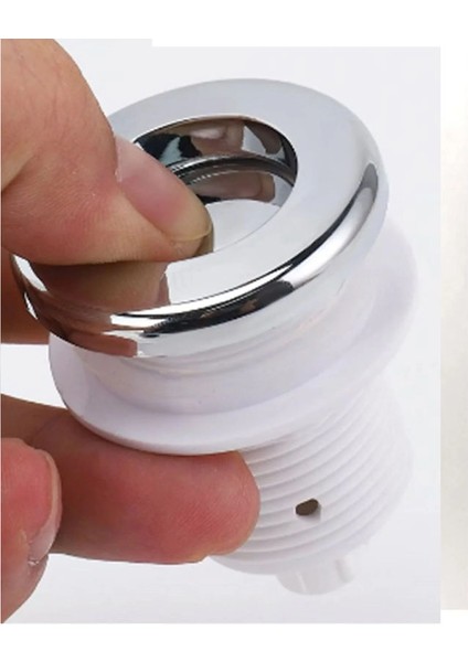 Ayrıntıshop Jakuzi Hava Buton Düğmesi Krom 1 adet