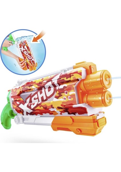 X-Shot Su Tabancası - Hızlı Doldurma Fonksiyonlu - Turuncu (Lisinya)