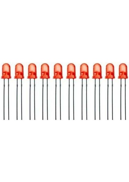 5mm Kırmızı LED Paketi - 25 Adet