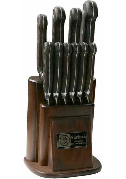 61500YM - Sürmene Yöresel Mutfak Bıçağı Seti - 10 Lu Set - Lisinya