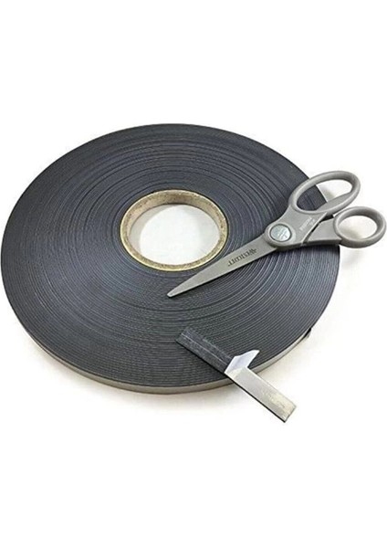 Yapışkanlı Şerit Mıknatıs Magnet 12 mm Genişlik x 1 mm Kalınlık 5 Metre