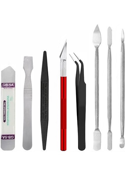 Çok Amaçlı Bilgisayar Tv Notebook Laptop Tablet Telefon 8'li Metal Pena Yardımcı Sökme Açma Aparatı ST05