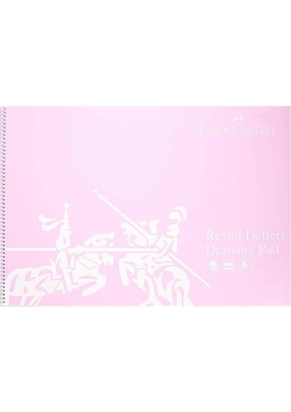 Faber-Castell Resim Defteri, 35X50 Cm, 30 Yaprak, Spiral Cilt, Pp Kapak, 120G Kaliteli Kağıt, Asorti
