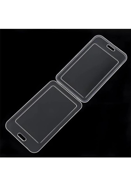 Premium Kart Kılıfı Şeffaf Dikey Yaka Kartı Kart Koruyucu modelleri