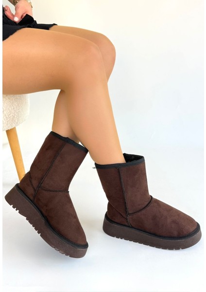 Sophia Kahverengi Süet Bot - Lisinya