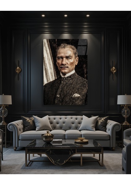 Ne Mutlu – Mustafa Kemal Atatürk – Ata Sözü Cam Tablo fiyatları