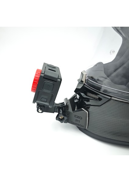 Scorpıon Exo R1 Evo Carbon 1/2 Kask Uyumlu Aksiyon Kamera Çene Bağlantı Aparatı Seti Chin Mount fiyatları