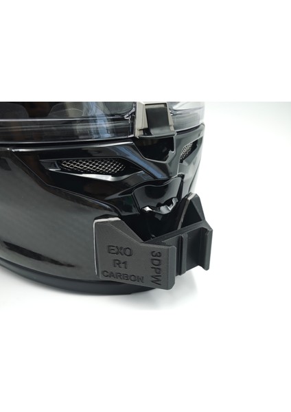Scorpıon Exo R1 Evo Carbon 1/2 Kask Uyumlu Aksiyon Kamera Çene Bağlantı Aparatı Seti Chin Mount modelleri