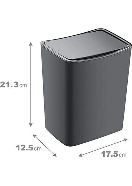 Touch Çöp Kovası 4 Lt Antrasit