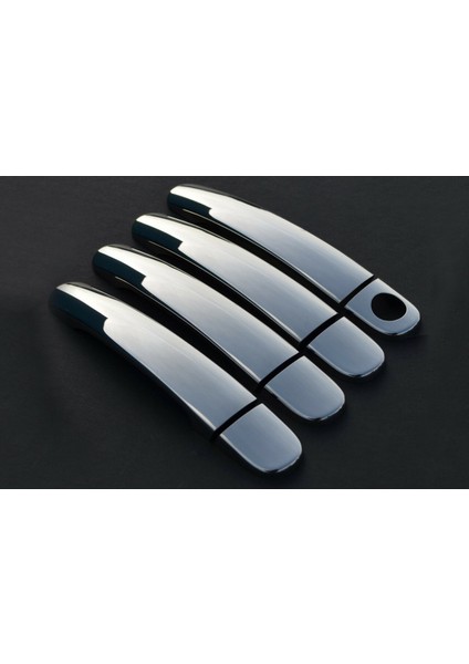 Skoda Fabia Hb/sw Uyumlu Kapı Kolu 4 Parça 2008-2014 Paslanmaz Krom