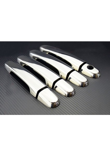 Toyota Auris Hb Uyumlu Kapı Kolu 4 Parça 2012 Üzeri Paslanmaz Krom