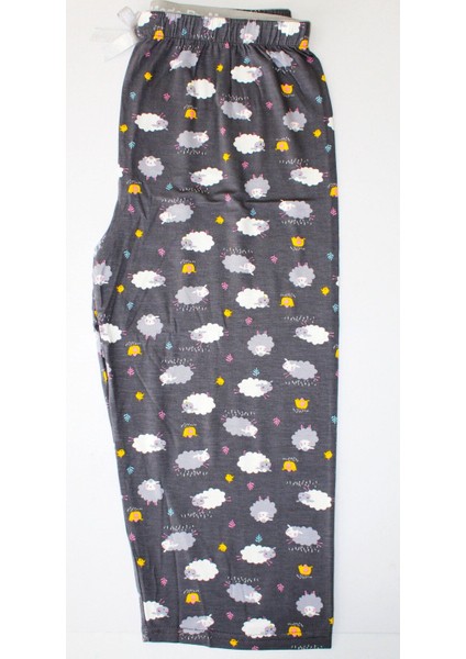 Kapri Boy Made By Me Lüks Modal Kumaş Ev Giyim Pijama Altı Kadın Yüksek Bel Modern Kaliteli Estetik