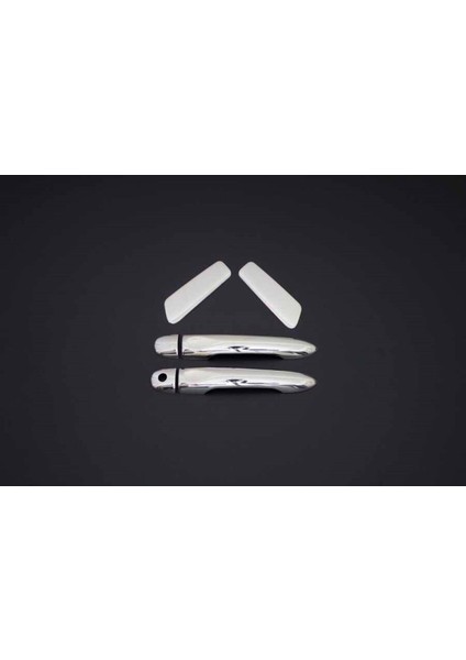 Renault Clio 4 Sporttourer Uyumlu Kapı Kolu 4 Parça 2012 Üzeri Paslanmaz Krom