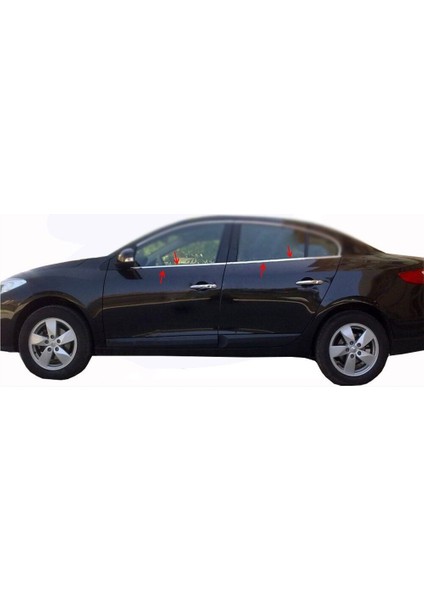 Renault Fluence Uyumlu Cam Çıtası 4 Parça 2010 Üzeri Paslanmaz Krom fiyatları