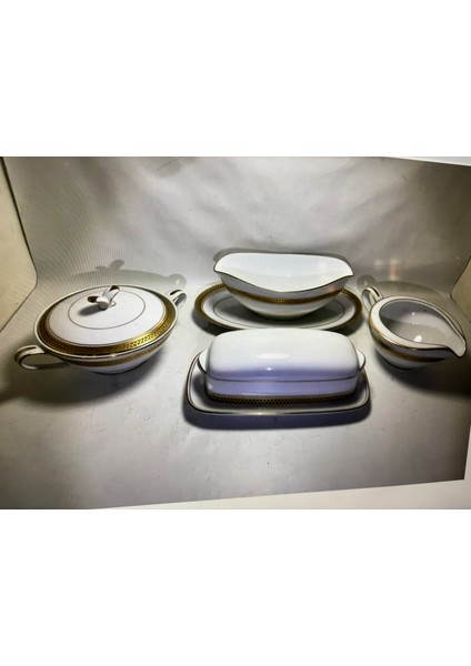 Japon Noritake Goldridge Porselen Kahvaltılık Seti