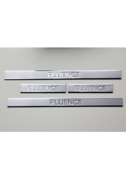 Renault Fluence Uyumlu Kapı Eşiği 4 Parça 2010 Üzeri Paslanmaz Krom