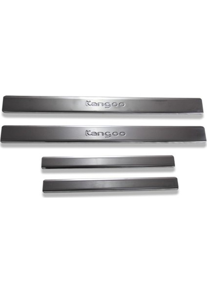 Renault Kangoo 2 Uyumlu Kapı Eşiği 4 Parça 2008 Üzeri Paslanmaz Krom